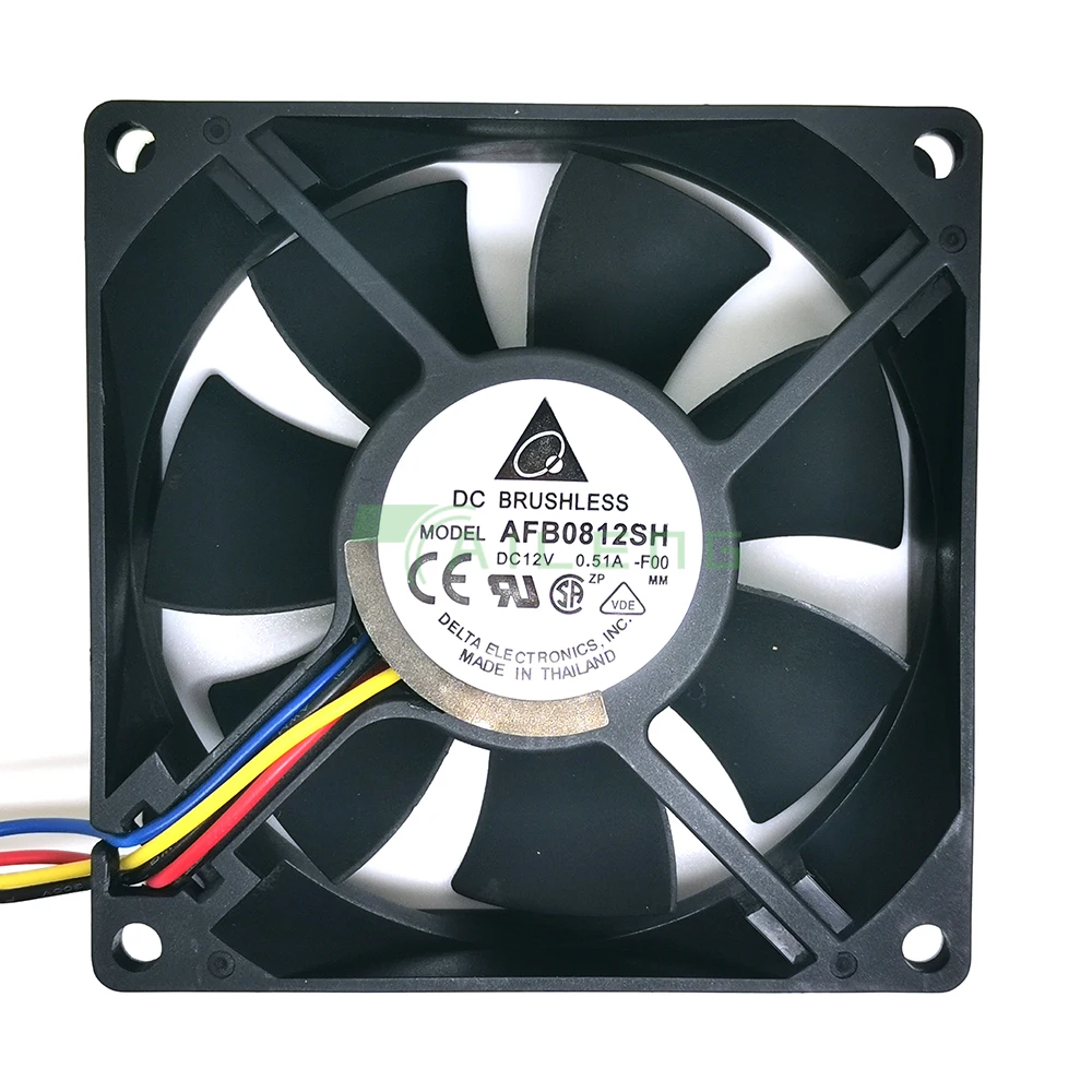 

For Delta New and authentic AFB0812SH 8025 80mm 0.51A 8CM winds of single ball bearing cooling fan 80*80*25mm