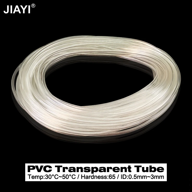 5/10/15/20M ID 0.5mm 0.8 1 1.2 1.5 1.6 2 3mm Transparent PVC Plastic Hoses High Quality Water Tube Anti Tearing and Anti Bending