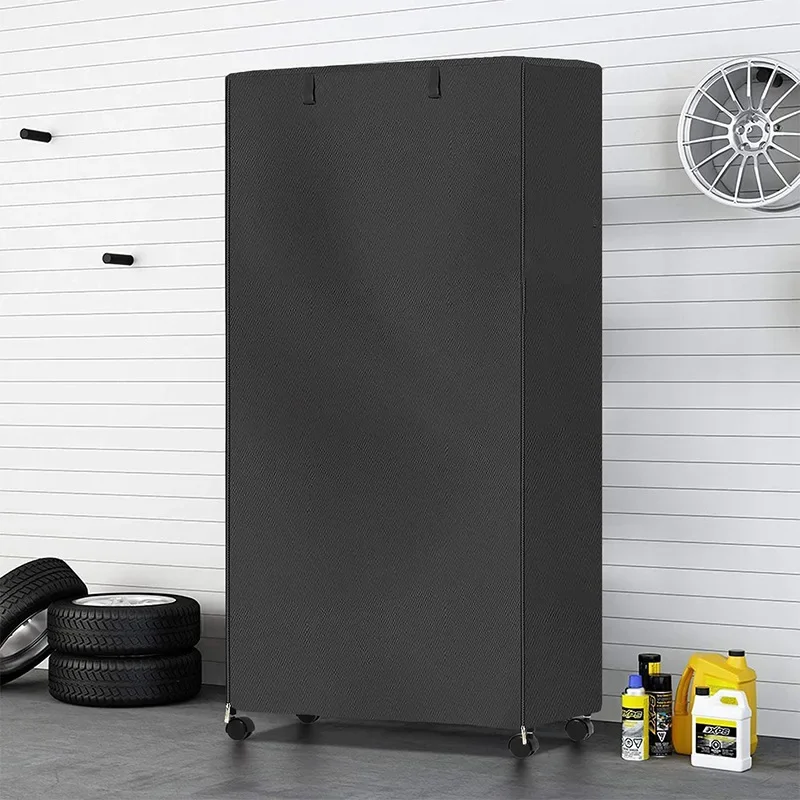 Shelf Dust Cover 210D Silver Coated Oxford Cloth Waterproof Dustproof Storage Shelving Unit Cover Organizer Wire Rack Covers