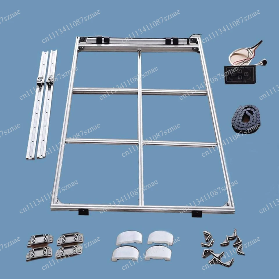 Motorhome Electric Lift Bed Customization with Aluminum Profile Adjust, RV Caravan Intelligence Lifting Bed for Space Saving Use