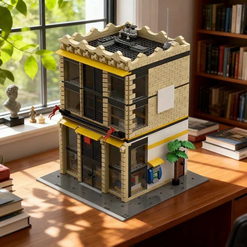 

2127pcs MOC Store Modular Streetscape Model Building Blocks Toy Gift Creative Display Collectible Desk Premium Adult Kids Home