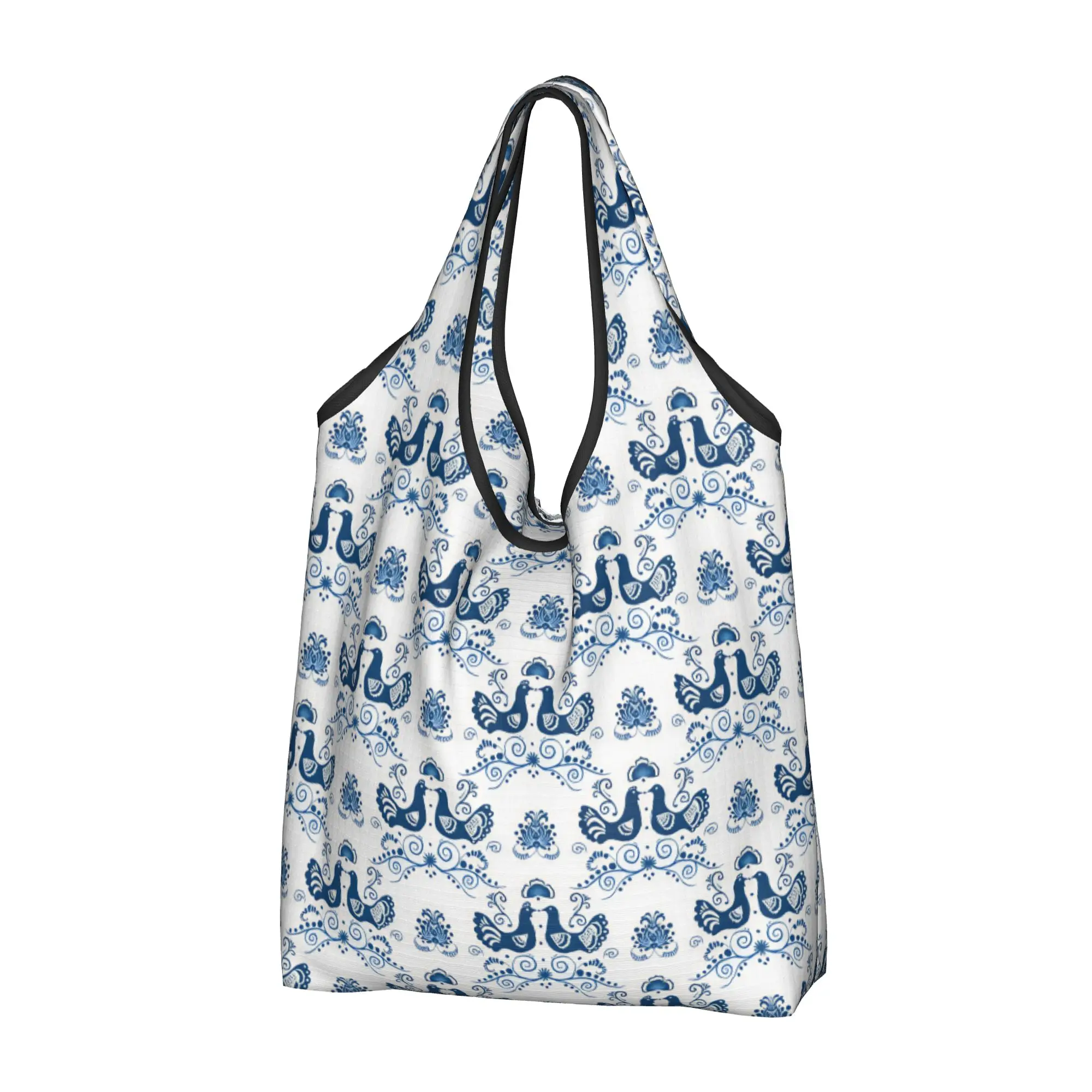 Recycling Fashion Trend Cute Cartoon Chicks Shopping Bag Women Tote Bag Portable  Grocery Shopper Bags