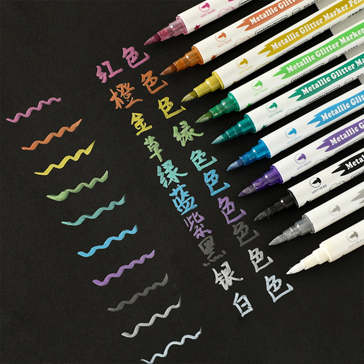 10pcs Metallic Nail Art Pen Du - огляд і ціна Art & Craft Tape