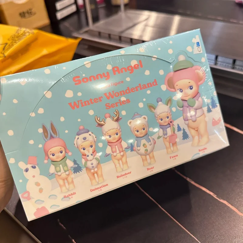 New Genuine Sonny Angel Blind Box Winter Wonderland Series Mysterious Surprise Figure Anime Model Guess Bag Dolls Xmas Gift Toys