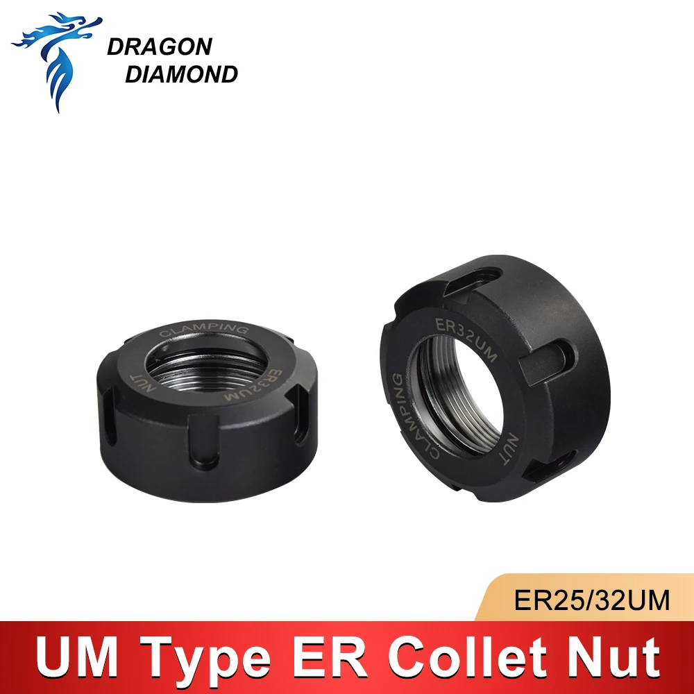 3Pcs ER Nut ER25 ER32 UM Nut ER Collet Nut for Clamping CNC Milling Turning Collet Chucks ER Knife Shank