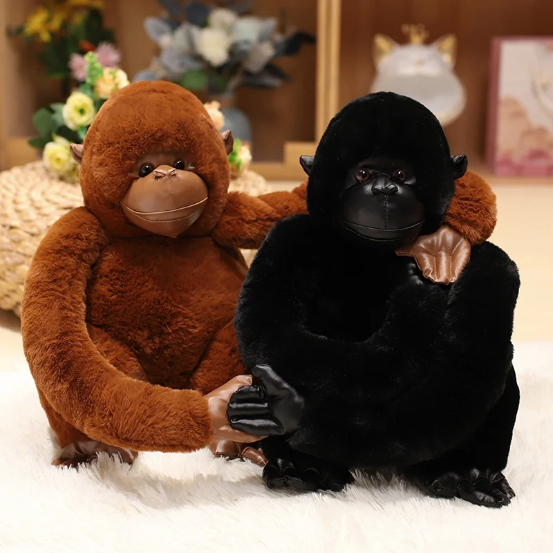 Two colors gorilla plush toys long arm monkey doll toys cartoon pillow girls creative birthday gift