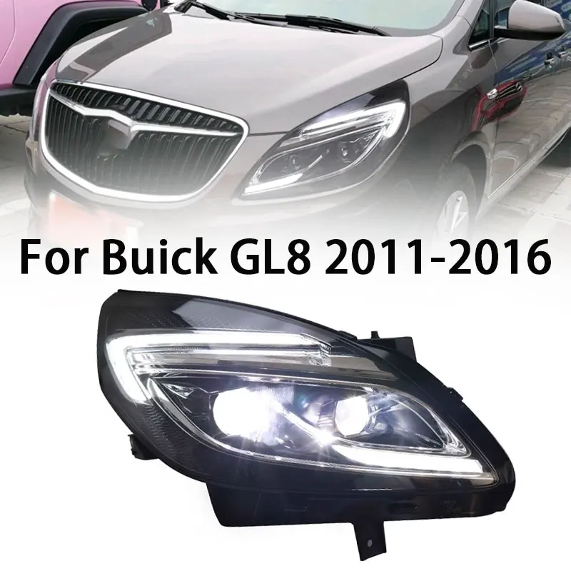 

Автомобильные аксессуары для фар Buick GL8 2011-2016 GL 8, фары DRL, динамический сигнал поворота, линза для фар дальнего света