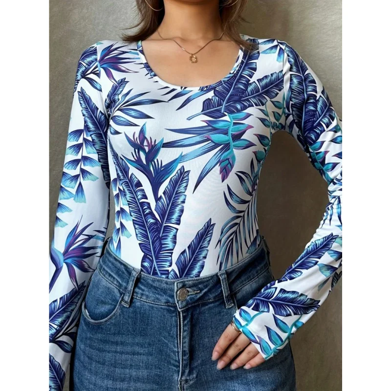 

Sexy Women's Swimsuit One-Piece Set Long-Sleeved Two-Piece Beachwear