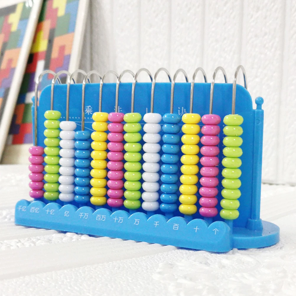 

12 Rods Counting Abacus Kids Early Educational Abacus Math Learning Bead Arithmetic Educational Counting Tool Kids Abacuses