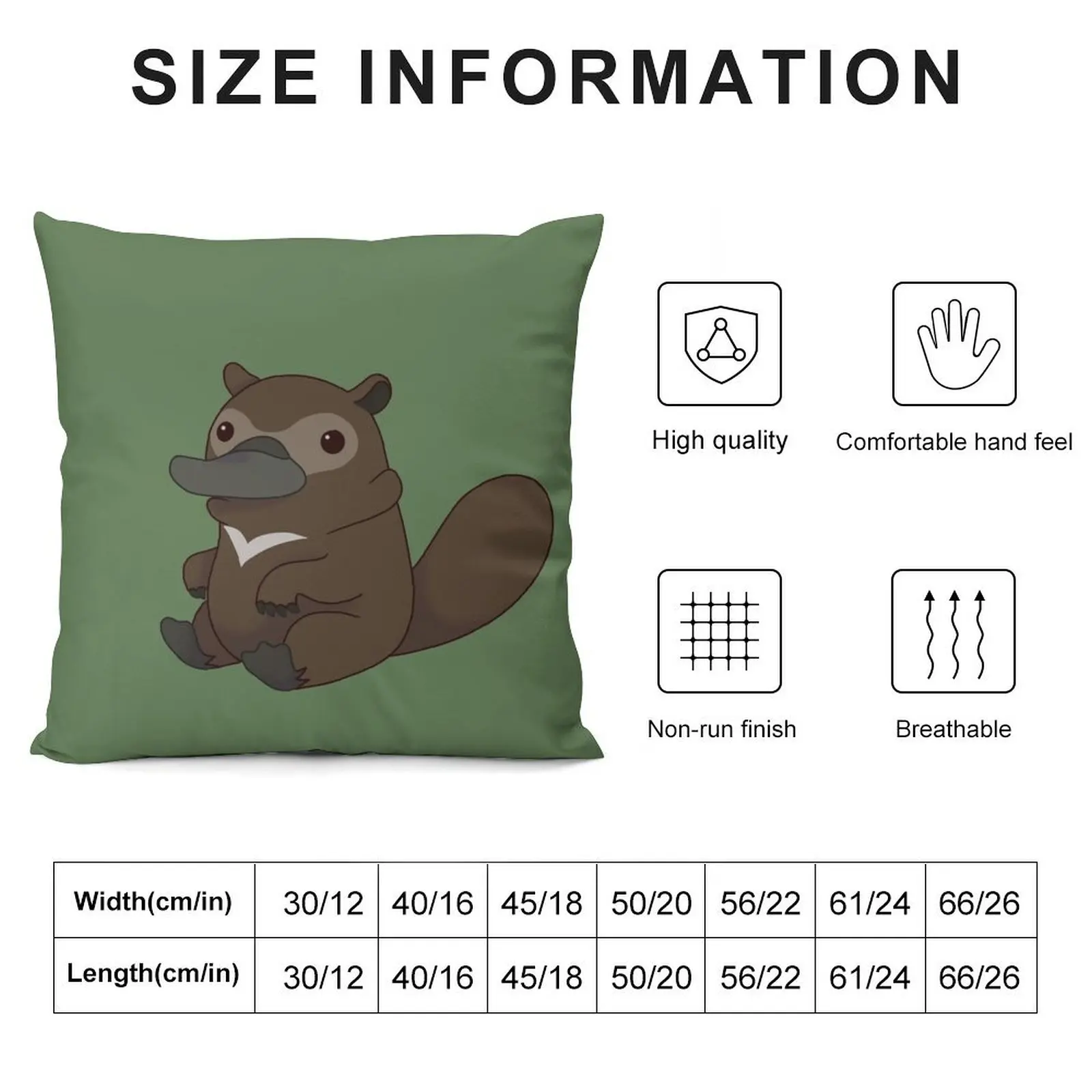 A Round Platypus Bear Throw Pillow luxury sofa pillows Cushions For Decorative Sofa pillow