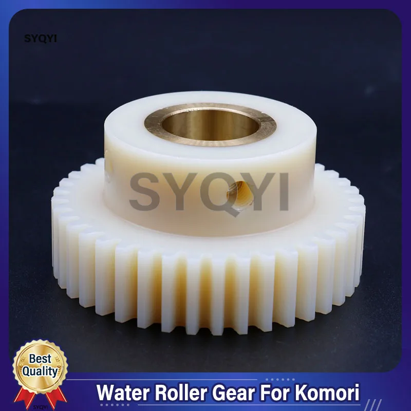 Best Quality Komori Water Roller Gear 28 29 31 32 34 36 37 38 40 Teeth Nylon For Printing Machine Parts