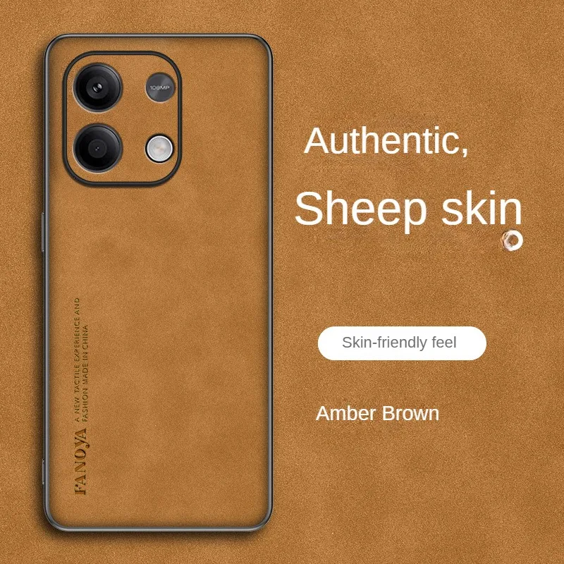 Luxury Case For POCO M6 Pro Case Matte sheep skin Back Cover For Xiaomi POCO M6 Pro 4G Poco F6 X6 X5 F5 Pro M6 5G Case