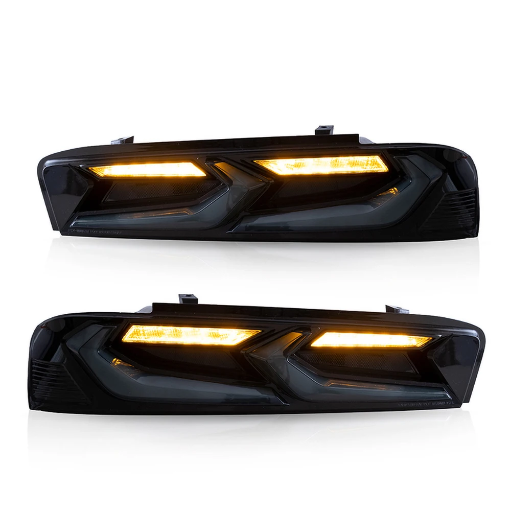 

Pair Of Car Tail Light Assembly For Chevorlet Camaro 2015 2016 2017 LED Brake Signal light Tuning Parts Car Rear Lamp System