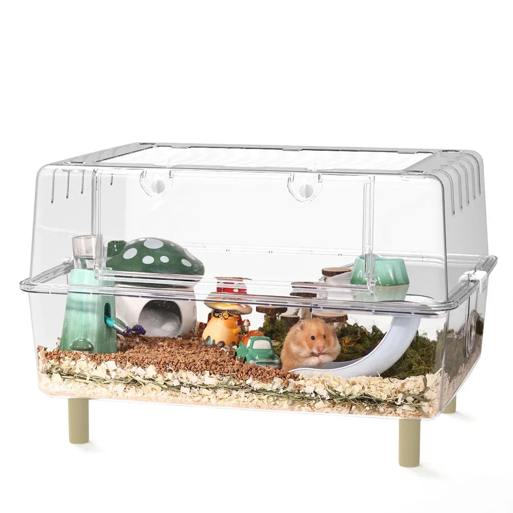 New Arrival High Quality Pet Cages Hamster Large Space Plexiglass Acrylic Hamsters Cage