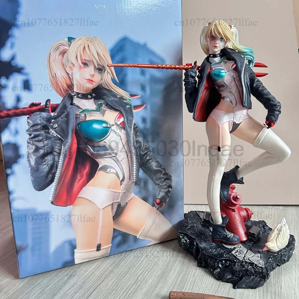 

Asuka Langley Soryu Cos Harley Quinn Suicide Squad The Clown'S Girl Statue Action Figure Model Toys Room Decoration Gift