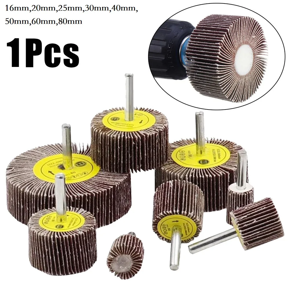 Disque à lamelles de ponçage, outils de polissage, réparation de tige de 6mm, 80mm, 60mm, 50mm, 40mm, 30mm, 25mm, 20mm, 16mm