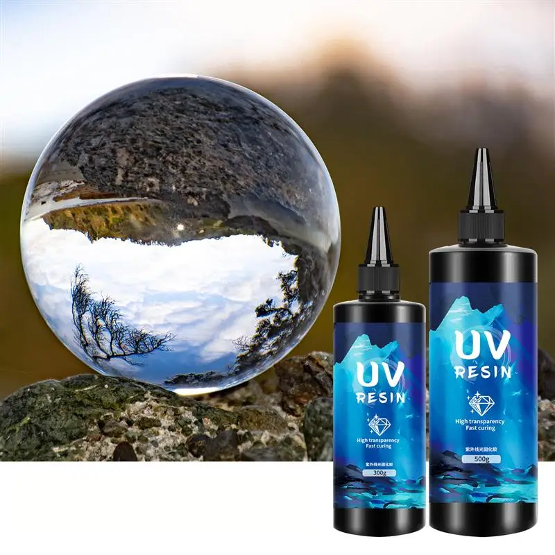 UV Resin Glue Ultraviolet Curing Transparent Epoxy Resin UV Glue DIY Resin Jewelry Making Supplies UV Glue Adhesive