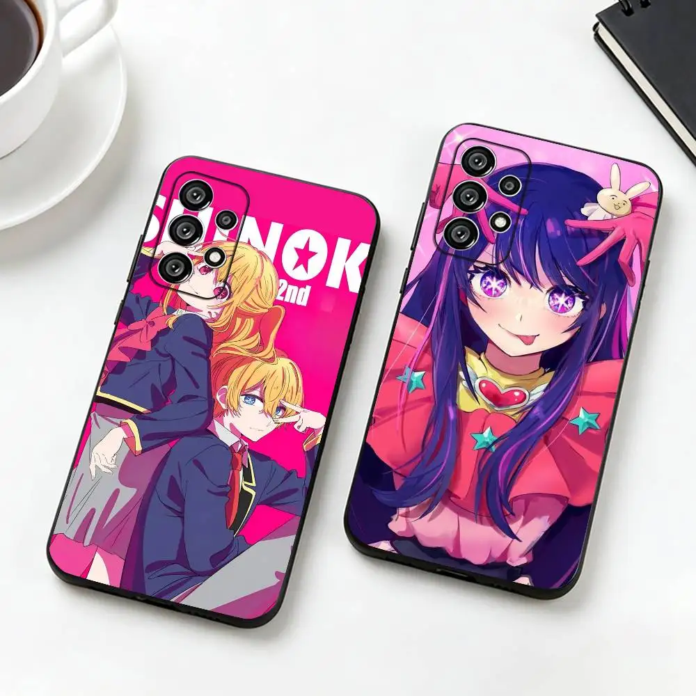 For Oshi-No-Ko Anime-e  Phone Case Black Silicone Soft For Samsung S25,S24,S21,S22,S23,S30,Ultra,S20,Plus,Fe,Lite
