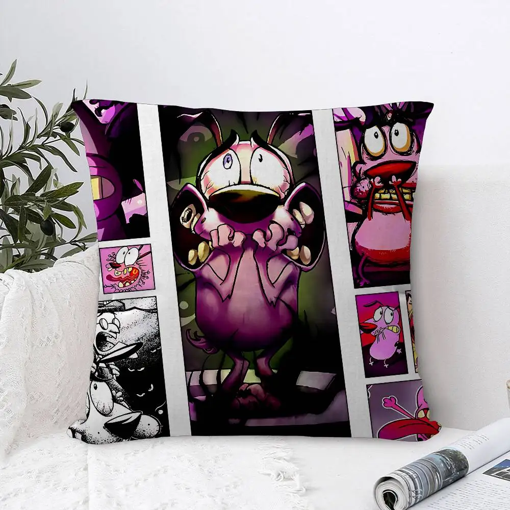 أنيمي كوميديا C-الجاعة C-cowardly الكلب غرزة محظوظ التنين وسادة غطاء أريكة غطاء الوسادة غرفة المنزل الديكور الأطفال هدية