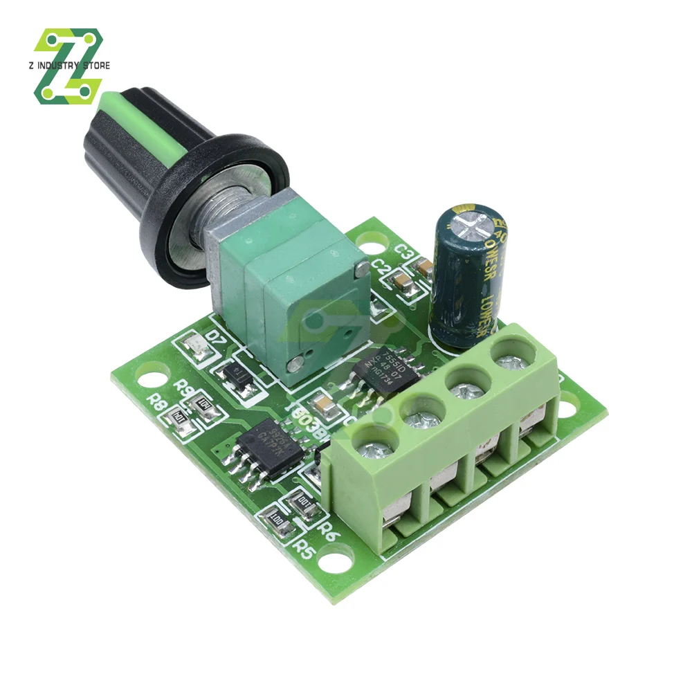 DC 1.8V-15V 2A 30W PWM Motor Speed Controller Regulator Low Voltage Fan Speed Control Switch PWM Adjustable Drive 5V 12V