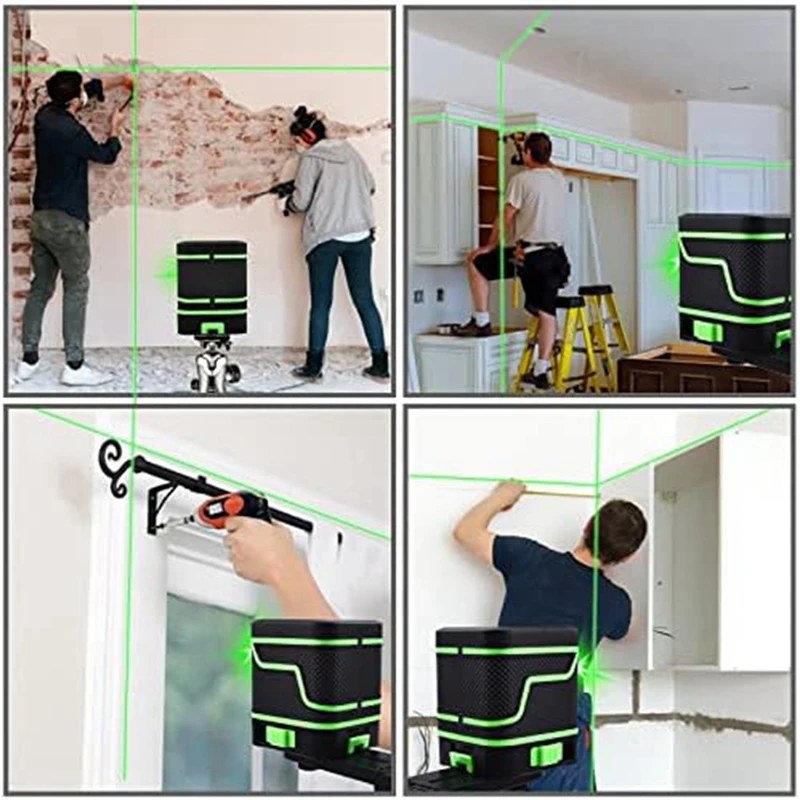 Laser Level Laser Level Tool Portable Green Light Level Bright Green Beam Crosshair (With Self-Leveling Function) image 4