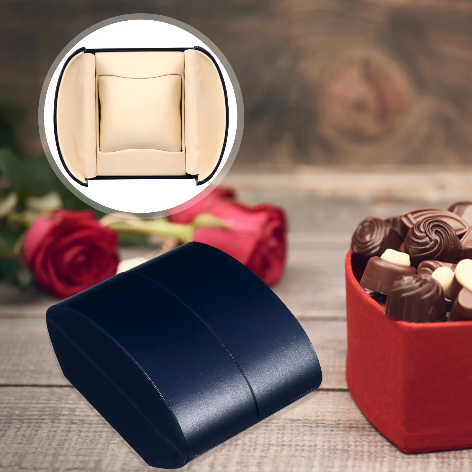 

Watch Box Cases Jewelry ganizer Gift Container Bracelet Cardboard Display Durable Storage Box Watch Display Case Wristwatch