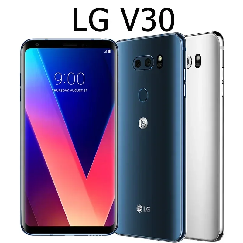 Unlocked Original LG V30 4G Mobile Phone 6.0'' 4GB RAM 64/128GB ROM 16MP+13MP+5MP 4K@30fps Snapdragon 835 OctaCore SmartPhone