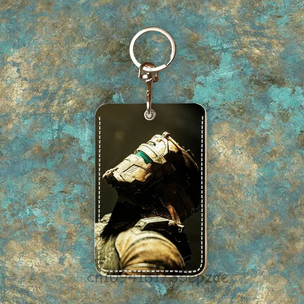 D-Dead S-Space étui pour cartes d'accès personnalisé porte-cartes en cuir porte-clés porte-clés étui pour cartes de transport cadeaux