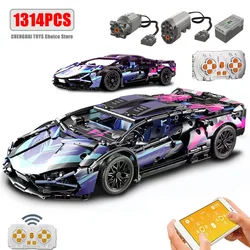 Technical APP Remote Control Moter Power Sport Car Building Blocks Bricks Speed Racing Supercar Sets Toys For Kids Models Gifts
