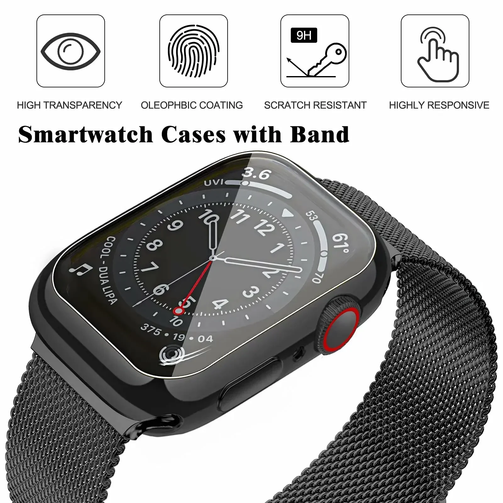 حلقة ميلانو لأشرطة ساعة أبل 45/ 44/ 40/ 41/42/46 مللي متر سوار ضوء النجوم iwatch سلسلة 8 7 6 5 SE 9 10 Ultra 2 49 مللي متر 2026 #5