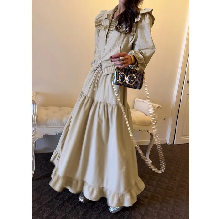 

2026 New Chic Fashion Design Commute Elegant Stylish Set Dress Women Korean Style Long Sleeve Four Seasons Women's Suit