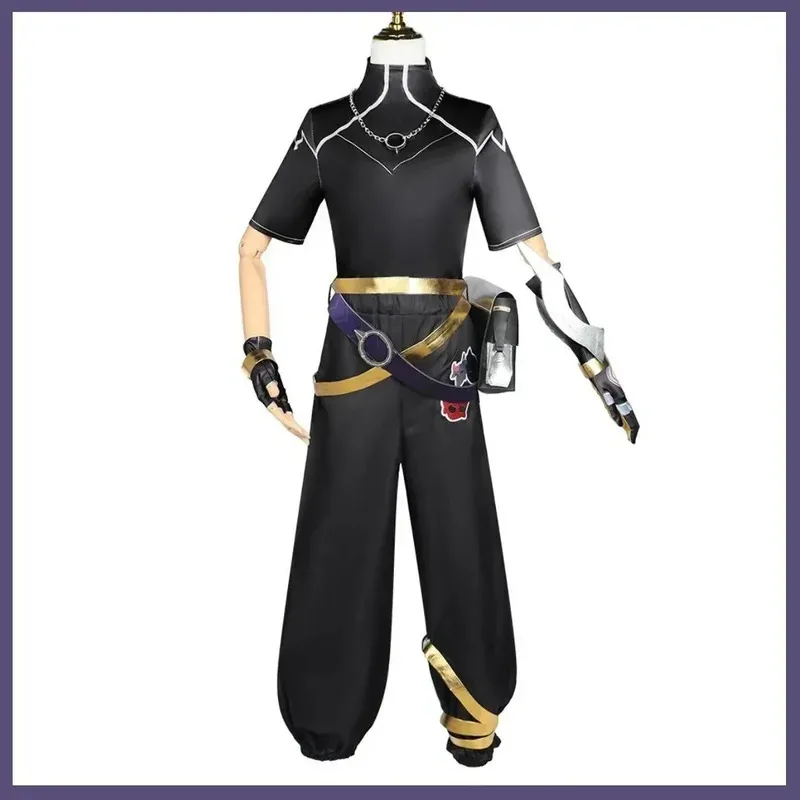 أنيمي لعبة LOL Prodigal اكسبلورر تأثيري حلي Heartsteel EZ Ezreal شعر مستعار تي شيرت أحذية موحدة الكبار رجل كرنفال حفلة البدلة #3