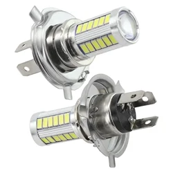 1pcs Car H4 H7 H1 H3 LED Front Fog Lights Lamps Beads 5630-33SMD 12V 1A  Aluminum Alloy Color 6000K Luminous Flux  Accessories