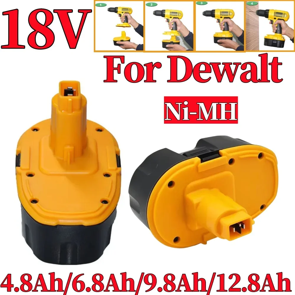 

DC9096 18V 12800mAh Ni-MH Power Tool for Dewalt DC9096 DE9039 DE9095 DW9098 DE9503 DW9096 Replacement Battery