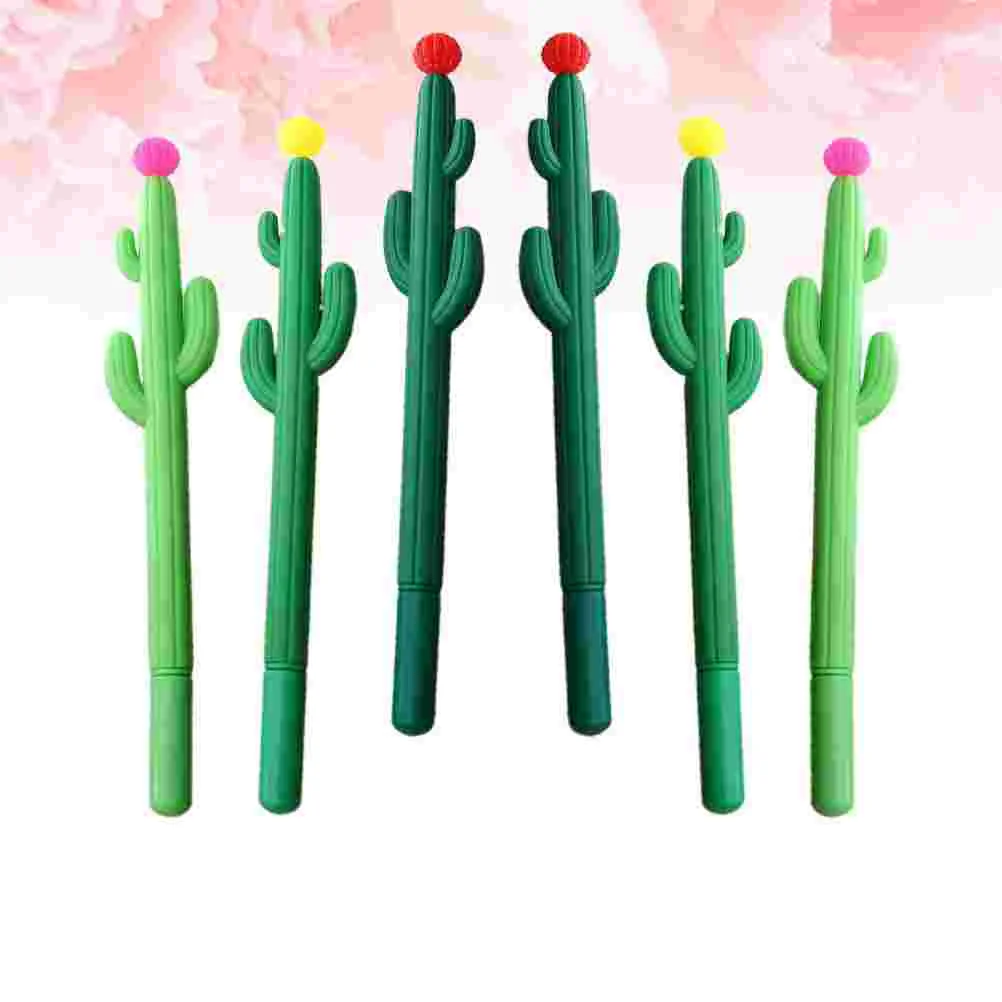 

10 Pcs Come Pen Cactus Ballpoint Signing Pens Gel Student Writing Stationery Supplies