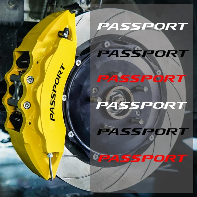 Car Caliper Stickers for Honda Passport Logo Accord Fit CRV HRV Civic Mugen Elysion Insight Inspire Dohc Legend Vezel Brio City