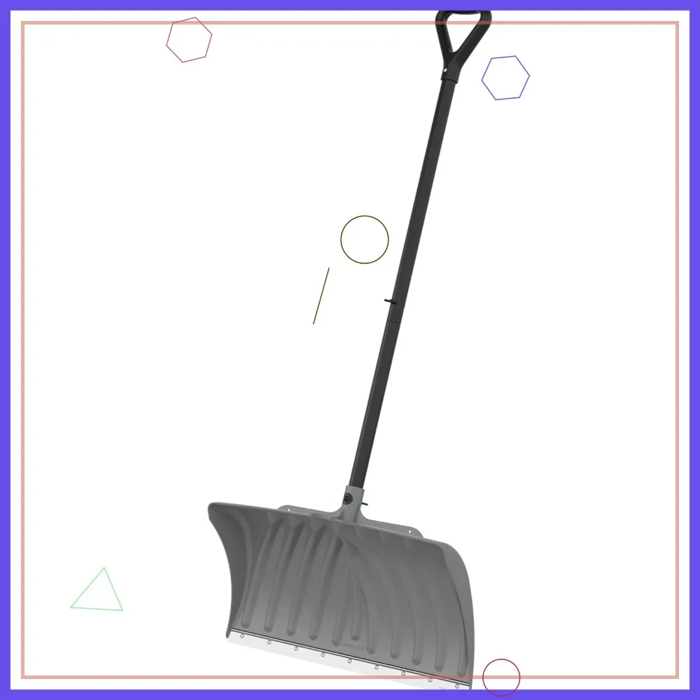 

27-дюймовый прочный снегоуборщик со стальным сердечником, оцинкованной износостойкой полосой и рукояткой D-образной формы для легкой уборки снега