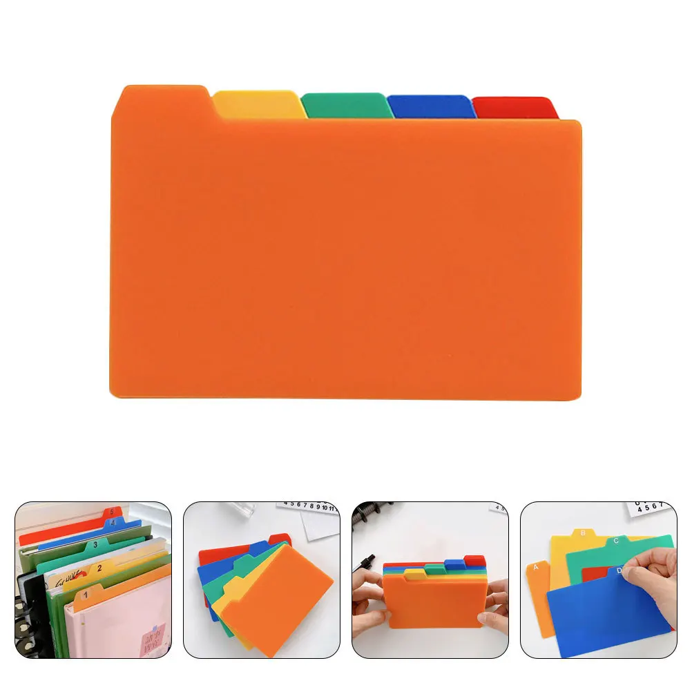 

50 Sheets Colorful Notebook Tab Dividers Easy Reference Indexing Flagging Storage Guide Card Index Card Dividers