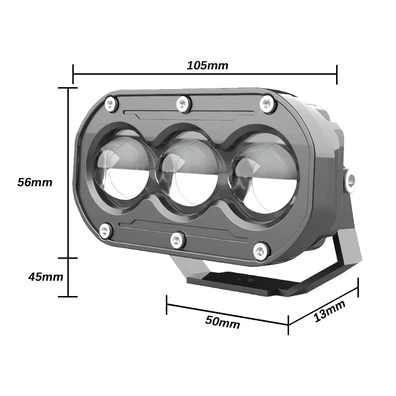 Carolyn new U18LED spotlight 120w two-color lens headlights 40000LM motorcycle electric car spotlight work lights