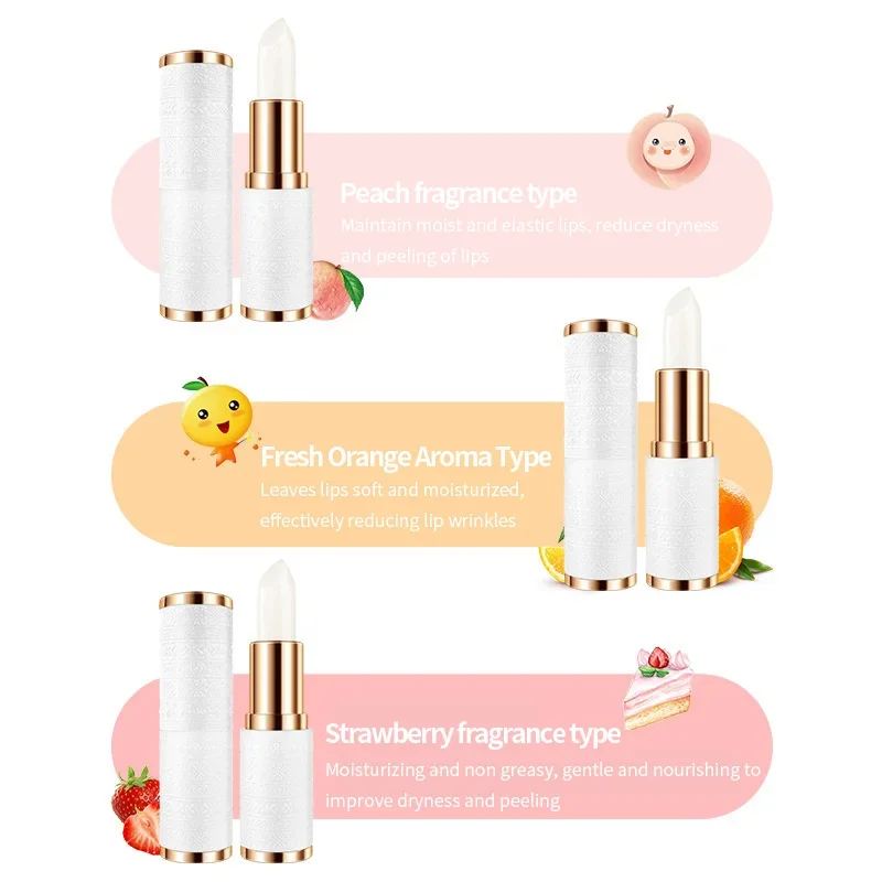 Baume à lèvres hydratant aux saveurs de fruits, Base hydratante, maquillage de luxe, soins quotidiens pour femmes et hommes, cadeau de fête, 1 pièce