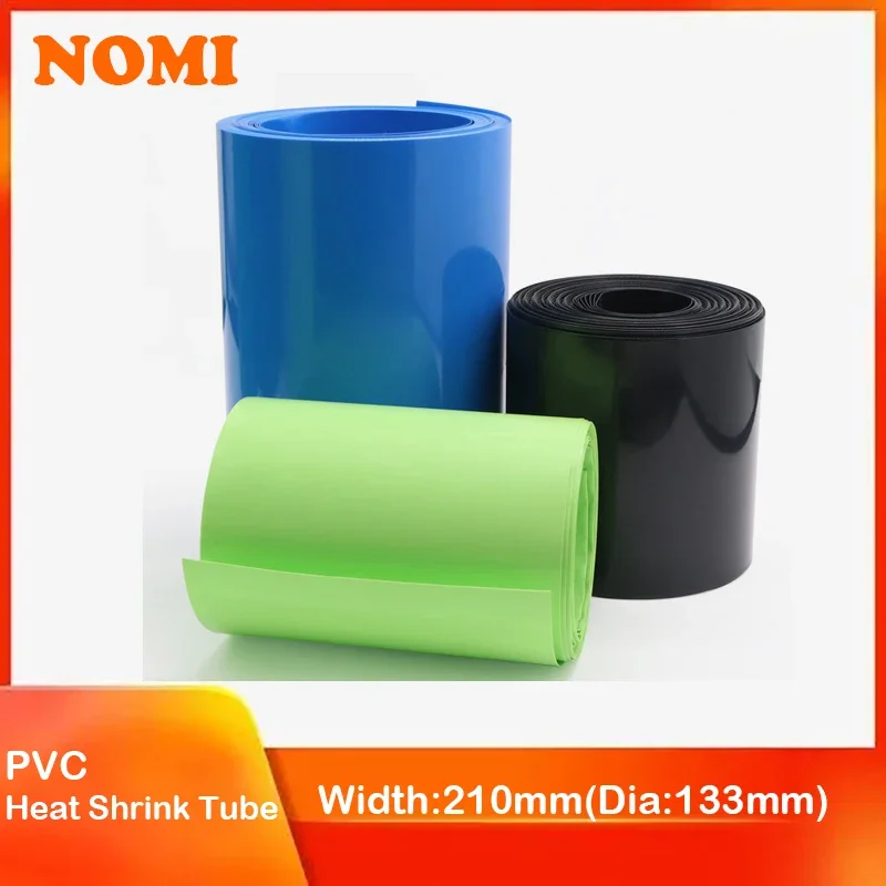 

Width 210mm PVC Heat Shrink Tube Dia 133mm Lithium Battery Insulated Film Wrap Protection Case Pack Wire Cable Sleeve