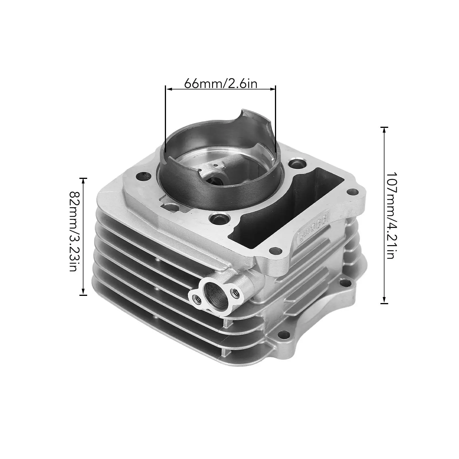 Top End Repair Kit Impact Resistance Cylinder Piston Set 66mm Bore for df200 Van Van200