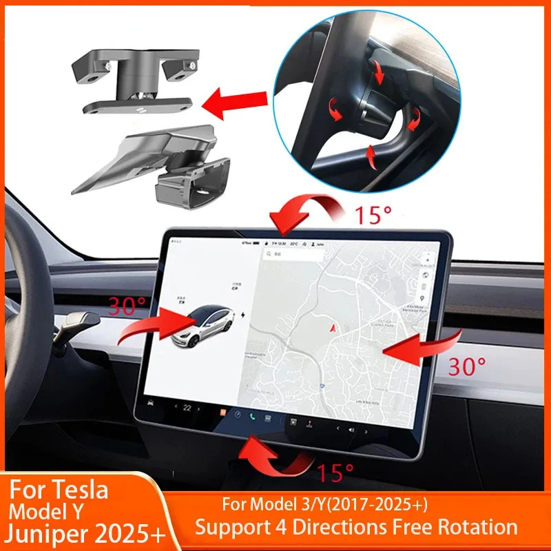 

Swivel Mount Tilt Screen Rotating Bracket Kit Display Monitor Rotate Accessories For Tesla Model Y Juniper 2025 Model Y/3 2021+