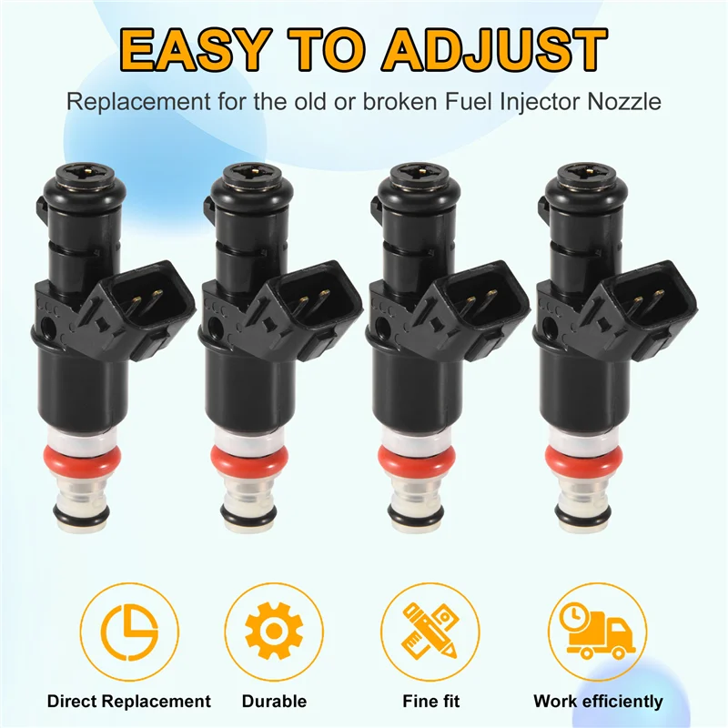 NEW-4 قطعة 16450-PNE-G01 جديد حاقن الوقود فوهة ل أكورا 02-04 RSX قاعدة 2.0L K20A3 #3