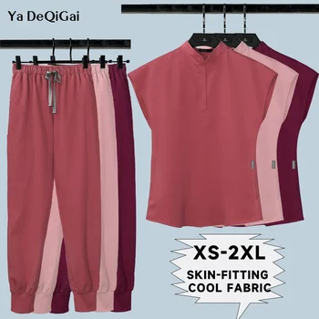 Scrubs Medische Uniformen Vrouwen Spa Werkkleding Gezondheid Werknemers Uniform Schoonheidssalon Kleding Verpleging Scrub Shirt Broek Verpleegster Uniform