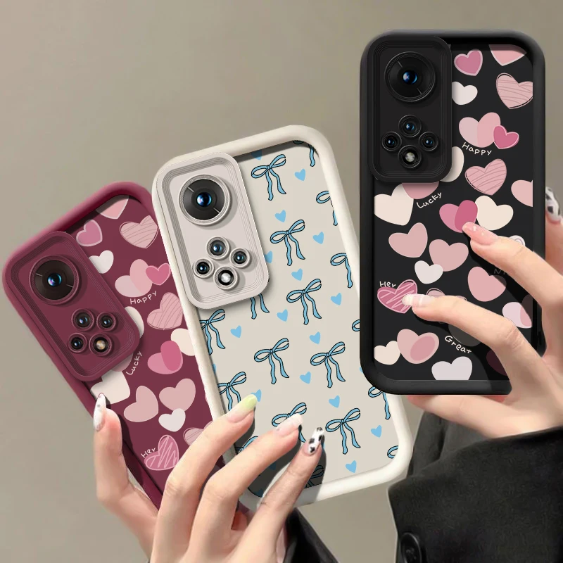 حافظة لهاتف هواوي نوفا 7i 10 9 SE 7 Pro 5i Y90 Y70 Plus حافظة لهاتف هواوي نوفا 7i 10 9 SE 7 Pro 5i Y90 Y70 Plus غطاء غير لامع مطبوع عليه قلب