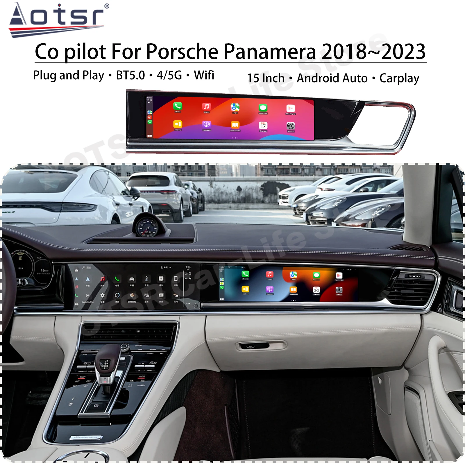

Original Car Upgrade Co-pilot LCD Instrument Cluster Android13 For Porsche Panamera 2018~2023 Display Virtual Cockpit Instrument