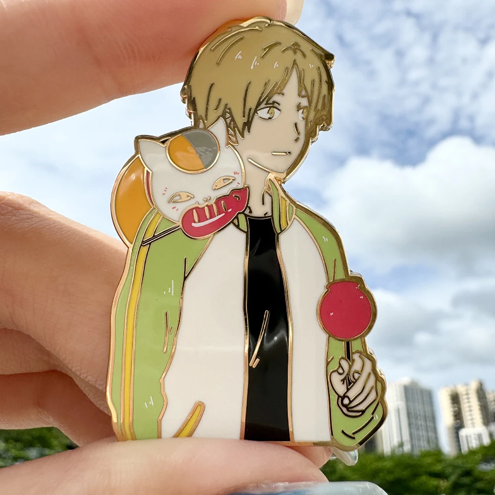 دبابيس آلهة للحرم الجامعي الياباني لحقائب الظهر ، شارات على ظهره ، دبوس المينا المانجا ، دبابيس المجوهرات ، الملحقات #4