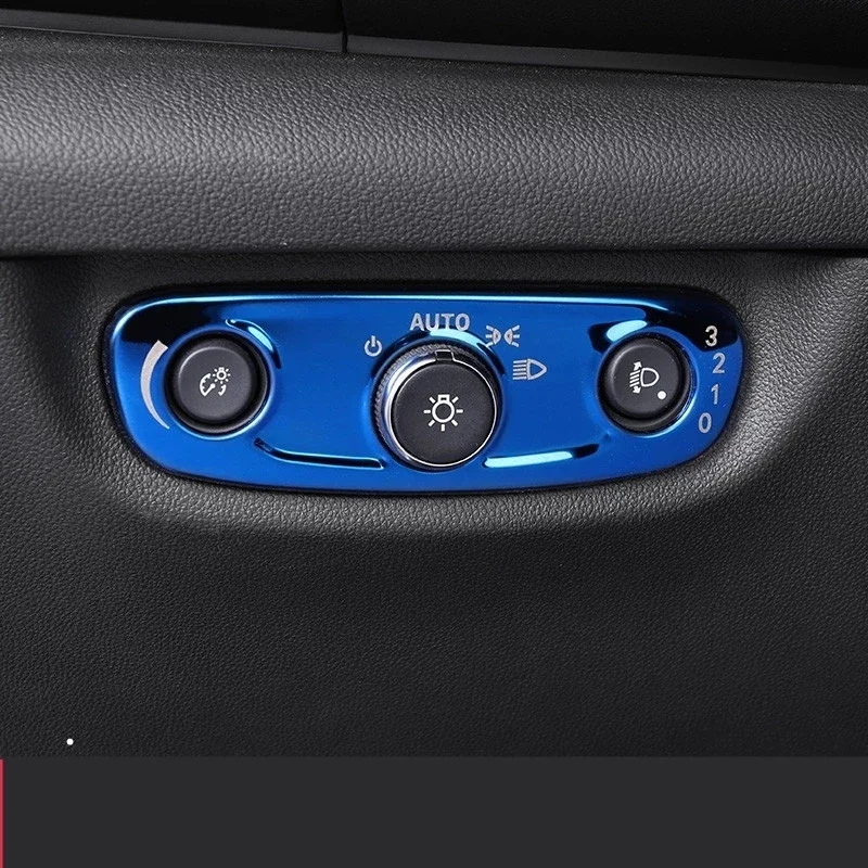 For Buick Regal Opel Insignia 2017 2018 2019 internal headlight ajustment Switch Button Trim Frame Lamp Sticker accessories