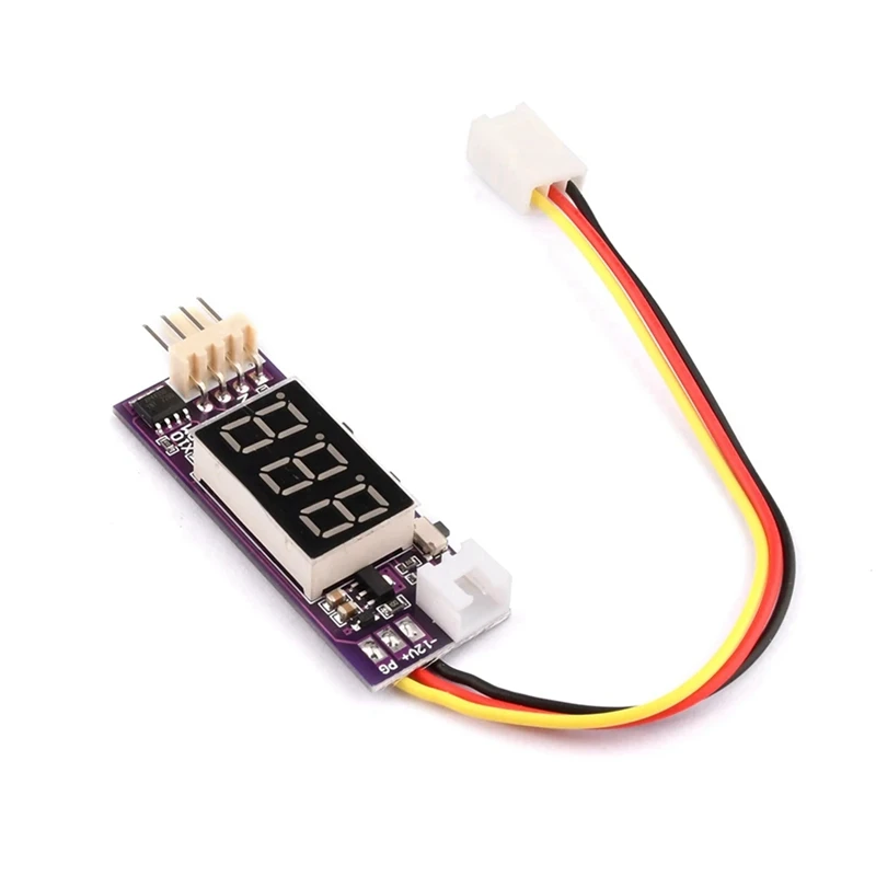 Dc 12V 4 Wire Pwm Ventilator Temperatuurregelaar Temperatuursnelheid Digitale Display Ondersteuning 3a Ventilator Aan/Uit Controle, Duurzaam